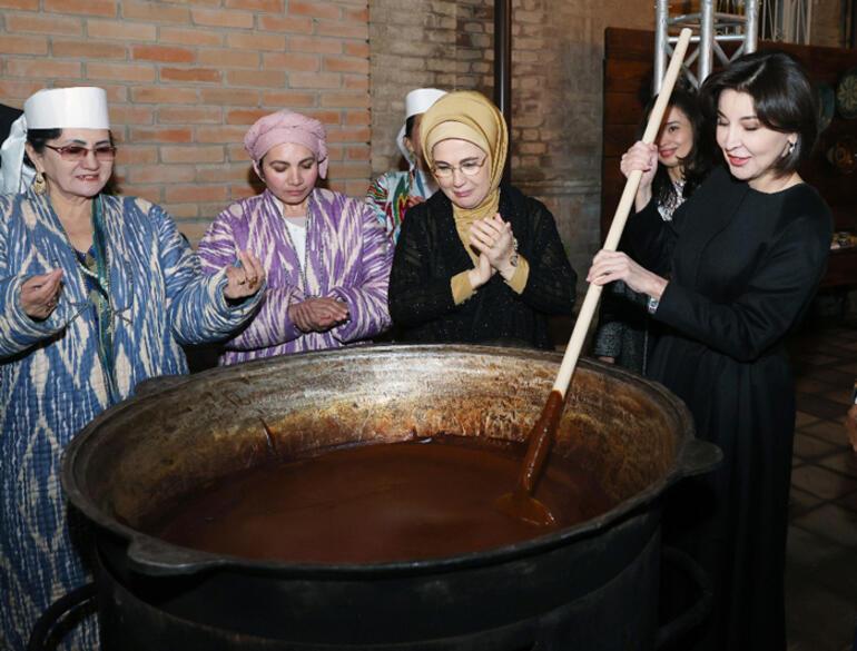 Emine Erdoğan, Taşkent'te el işi sanatları müzesini ziyaret etti