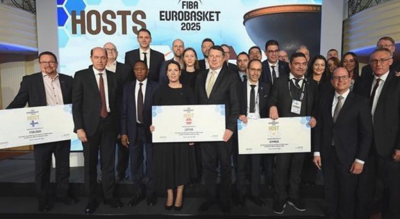 FIBA EuroBasket 2025'e Letonya, Kıbrıs Rum Kesimi ve Finlandiya ev sahipliği yapacak