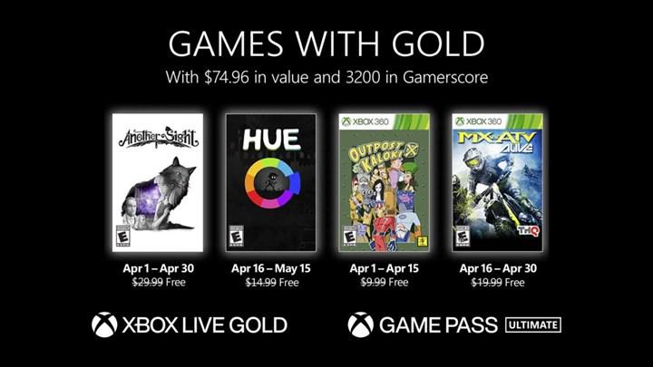 Xbox Live Gold üyelerine Nisan 2022'de verilecek ücretsiz oyunlar belli oldu