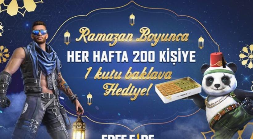 Free Fire, Ramazan’da Oyunculara 1 Ton Baklava Dağıtacak